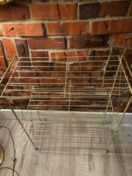 Mid-Century Brass Wire Rack