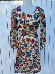 Belted Fun Print Dress