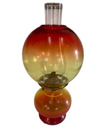 Orange Ombre Hurricane Lamp