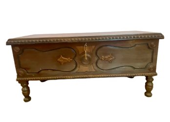 Vintage Cedar Chest With Skeleton Key