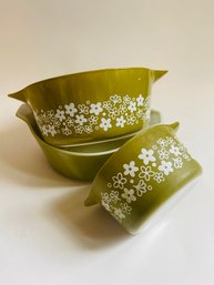 Green Daisy Pyrex