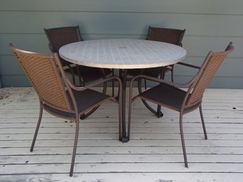 Stylish And Comfortable Patio Table And Chair Set