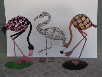 Flamingo Yard Art