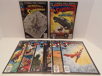 Eight DC Superman Funeral For A Friend 3-10