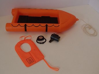 Vintage Hasbro Life Raft & Accessories