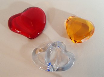 Tiffany & Co. / Rosenthal / Glass Art Hearts