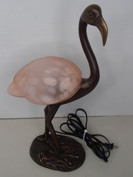 Vintage Flamingo Night Light By Sadek / Tin Chi