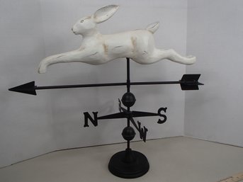 Wood Rabbit Decorative Weather Vane