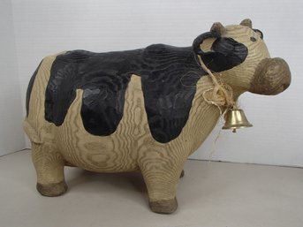 Large Wood Dairy Cow