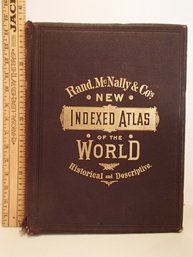 1888 Antique Rand Mcnally & Co.'s Indexed Atlas Of The World