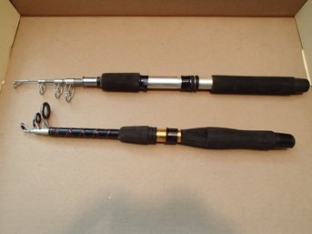 Two Telescopic Fishing Poles