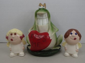 Kiss Me Frog And Vintage Ceramic Kids