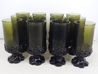 Set Of Twelve Mid-century Goblets See Photos For Size