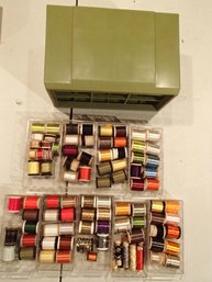 Plastic Organizer Full Of Fly Tying Thread