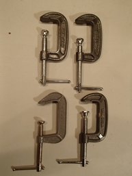 Four 3' Great Neck C-clamps