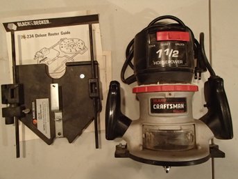 Sears/craftsman Router With Black And Decker Guide