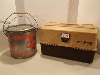 Old Pal Tackle Box And Minnow Bucket