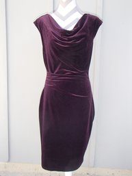 Swanky Purple To Black Velour Dress By Vince Camuto
