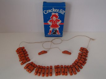 1977 Cracker Jill Metal Car Necklace