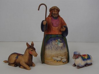 Jim Shore Shepherd / Animal Figurine 2003