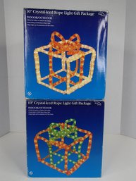 10' Crystal-iced Rope Light Christmas Gift Boxes