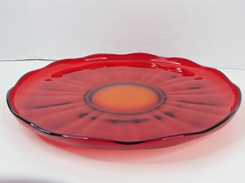 Ruby Red Platter