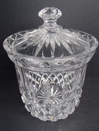 Vintage Crystal Biscuit Jar