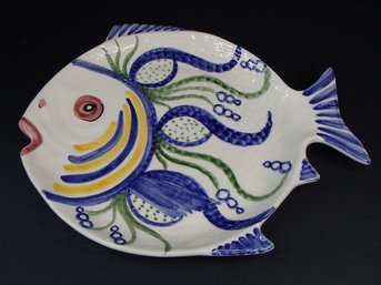 Hand Painted Fish Dish From Portugal