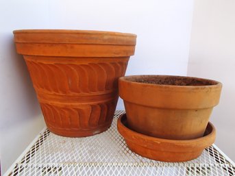 Two Terra Cotta Pots