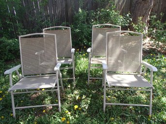 Set Of Four Comfortable Lawns Chairs