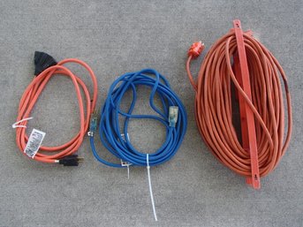 Lot Of Three Pronged Extension Cords