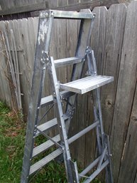 Vintage Aluminum Stair Ladder