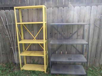 Two Metal Shelves