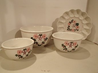 Clay Design Bowl And Deviled Egg Set By Clay Design