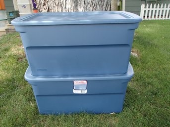 Two 122 QT Totes By Sterilite