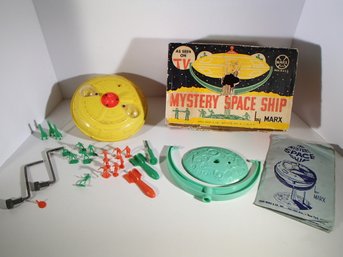 Vintage Marx Mystery Space Ship In Original Box