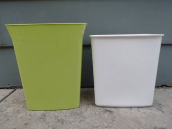 Waste Baskets Green Can Is 8 Gallon