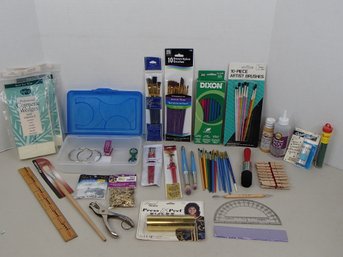 Craft And Art Supply Lot See Photos For Included Items