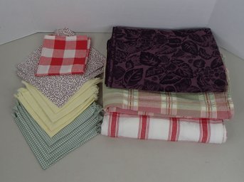 Tablecloths, Napkins And A Hand Towel