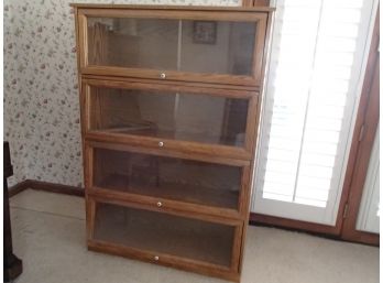 Oak Covered Bookcase