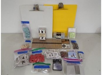 Clip Boards And Letter Embellishments