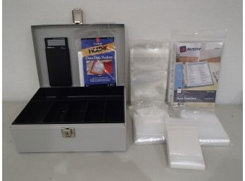 Cash Box With Key/ Cellophane Envelopes