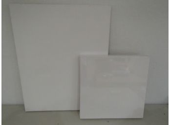 Lot Of Two Primed Canvas'