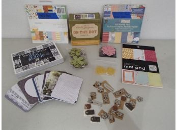 Metal Embellishments/mat Stacks/Project Life Cards