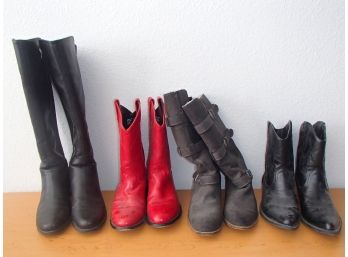 Lot Of Four Boots