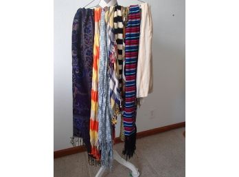 Lot Of Nine Scarves