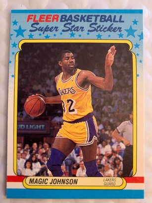 1988 FLEER MAGIC JOHNSON SUPER STAR STICKER