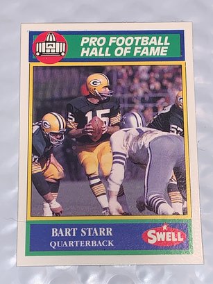 1990 SWELL PRO FOOTBALL HALL OF FAME BART STARR