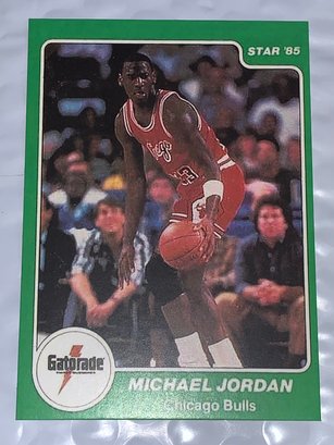1984 STAR GATORADE MICHAEL JORDAN ROOKIE REPRINT CARD