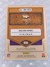 186/299!!  2022 PANINI GOLD STANDARD DALVIN COOK WHITE GOLD AUTHENTIC GAME WORN JERSEY